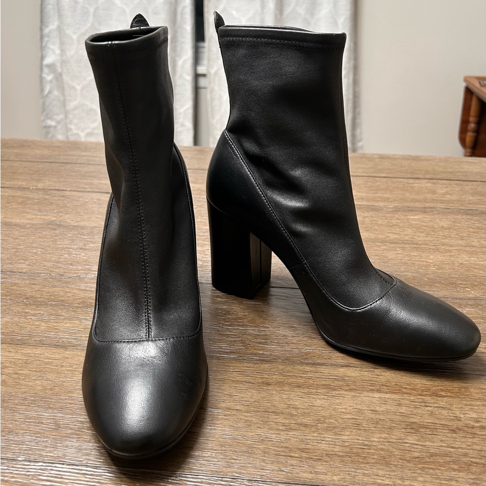 COACH Giana‎ Black Leather Stretch Bootie G2827 Size 9.5B - Picture 7 of 16